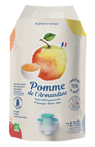 [COPOMME-POUCH] Pouch Compote Pomme bio | 1.7kg