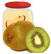 [COPOMMEKIWI] Compote Biologique Pomme-Kiwi|Bib 4kg