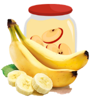 [COPOMMEBANANE] Compote sans sucre ajouté Biologique Pomme-Banane|Bib 4kg