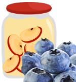 [COPOMMEMYRTILLE] Compote sans sucre ajouté Biologique Pomme-Myrtille|Bib 4kg